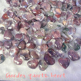 Garden quartz heart