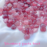 Strawberry quartz heart