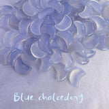 Blue chalcedony carving