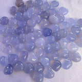 Blue chalcedony carving