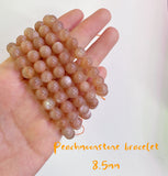 High quality peachmoonstone bracelet