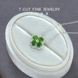 Diopside Clover Necklace