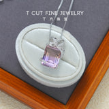 Ametrine (13 karat) Gift Box Silver Necklace