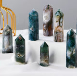 Moss agate tower