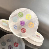Chakra selenite slab