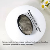 Silver and gold obsidian and palmstone