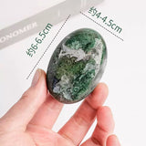 Moss agate palmstone