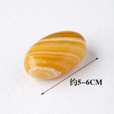 Orange calcite palmstone