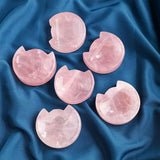 Rose quartz kitty bowl