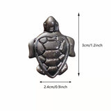 Silver obsidian turtle