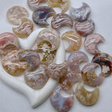 High quality flower agate moon