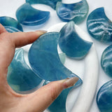Blue fluorite moon (about 50gram)