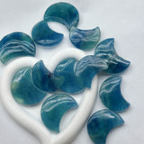 Blue fluorite moon (about 50gram)