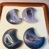 Druzy agate moon