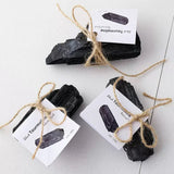 Black tourmaline raw stone