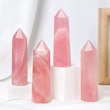 High quality pinky Rose quartz tower