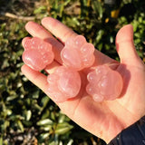 Rose quartz paw