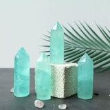 Lake blue fluorite tower