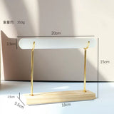 Selenite bracelet holder (selenite+wooden holder)