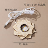 Lotus sphere holder with light (usb)