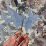 Blue lace agate butterfly