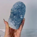 High quality blue Celestine freeform 0.67kg