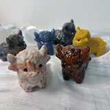 Big size highland cow 6.5cm tall