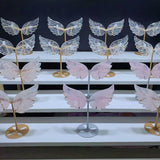 Rose Quartz and Clear Quartz Wing
