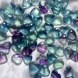 High quality fluorite hearts