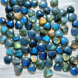 High quality labradorite hearts