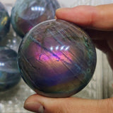 Rainbow Labradorite Sphere 0.27kg 5.8cm