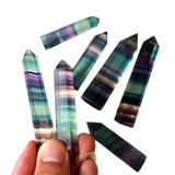 Colorful fluorite tower