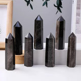 Silver obsidian tower