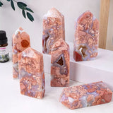 Pink agate tower