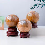 Peach moonstone sphere