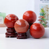 Red jasper sphere