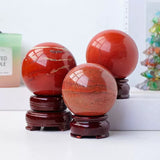 Red jasper sphere