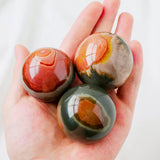 Poly chrom jasper sphere