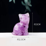 Crystal sitting cat