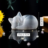 Selenite sleeping cat