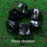 Black obsidian raw stone 100g