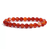 Red carnelian bracelet 8mm