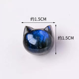Labradorite kitty head