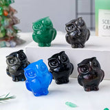 Crystal owl carving