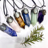 Moon hexagon prism Pendant