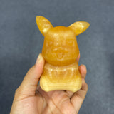 Pokemon carving Pikachu