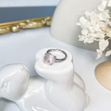 Rose Quartz Sterling Silver Ring