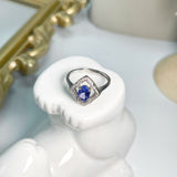 Tanzanite sterling silver ring