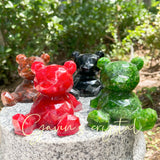 Resin bear carving