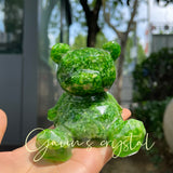 Resin bear carving